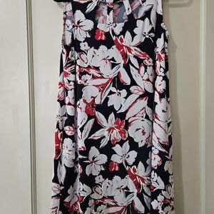 Alyx Red and White Floral Dress